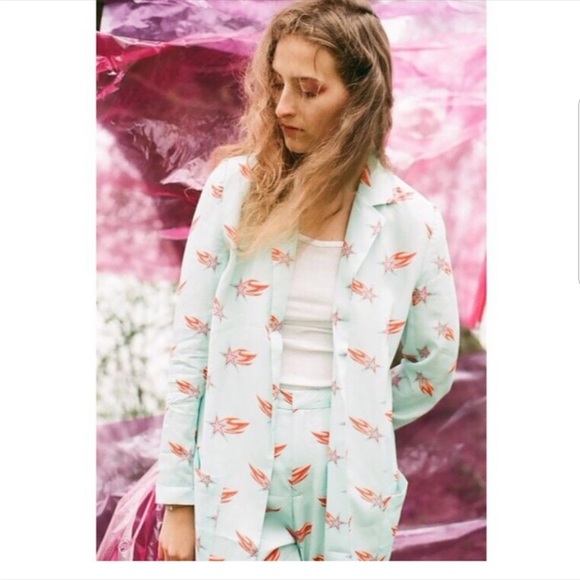 Hayley Elsaesser Canadian Psychedelic  Bowie Shooting Star Y2K Blazer J… - Picture 9 of 10